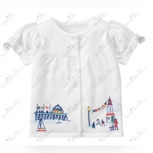 Janie & Jack vintage "Yacht Party" seaside cardigan